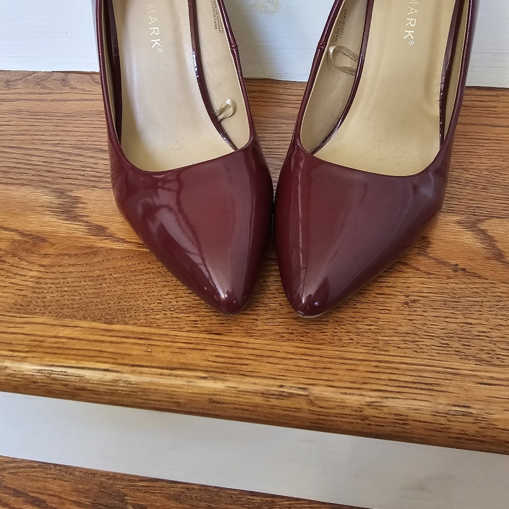 Patent Leather Womens Stiletto Heels; Size 8 Medium
